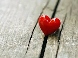 heart on wood