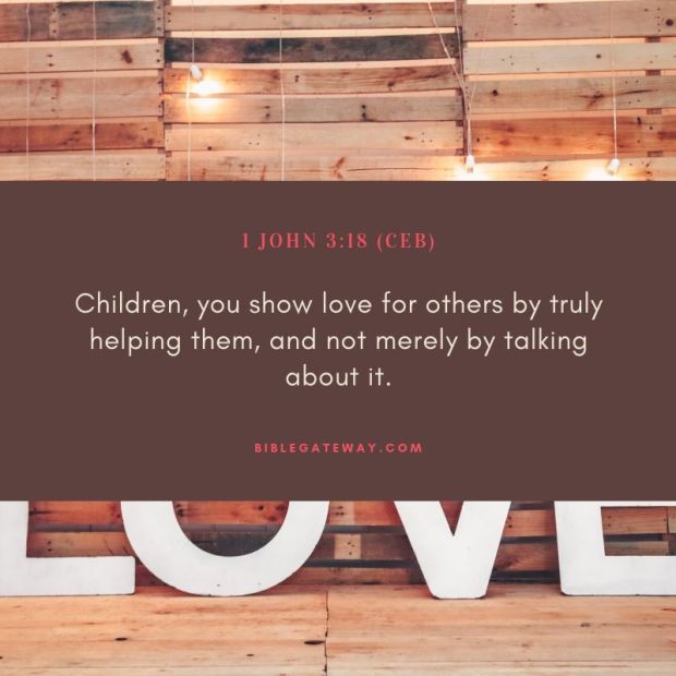 Sunset and Trees Landscape Good Evening Quote